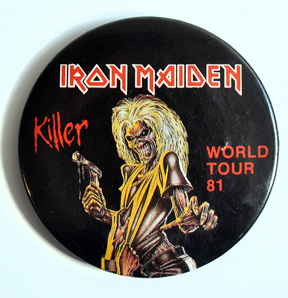 Iron Maiden Killer Badge 1981 Iron Maiden Harry Howard