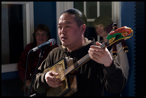 Alash, Tuvan throat singers, playing at WWOZ, by Ryan Hodgson-Rigsbee (http://rhrphoto.com/)