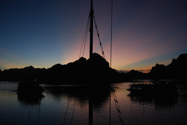 Sunset in Halong Bay II