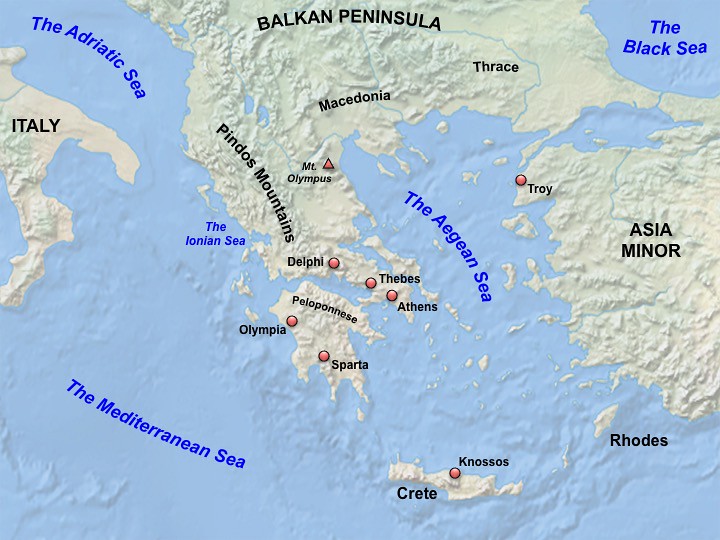 Ancient Greece Map Map Of The Geography Of Ancient Greec