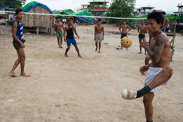 Games between work in Mandalay