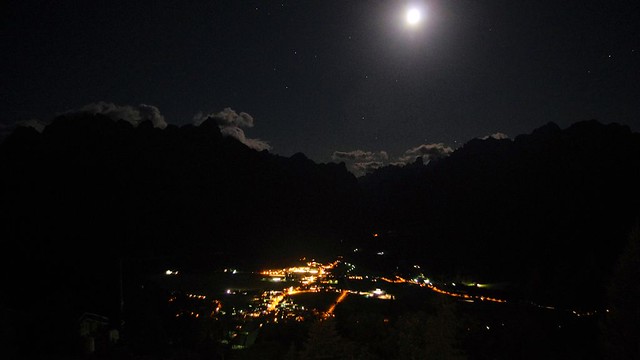 Dolomites by night