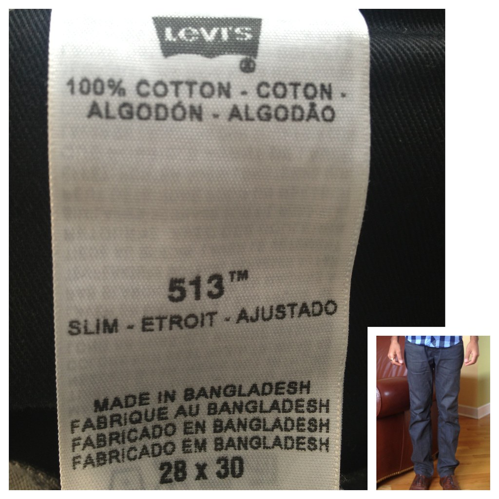 Levi's, 513 jeans. Made in Bangladesh. | Purchased in Chicag… | Flickr
