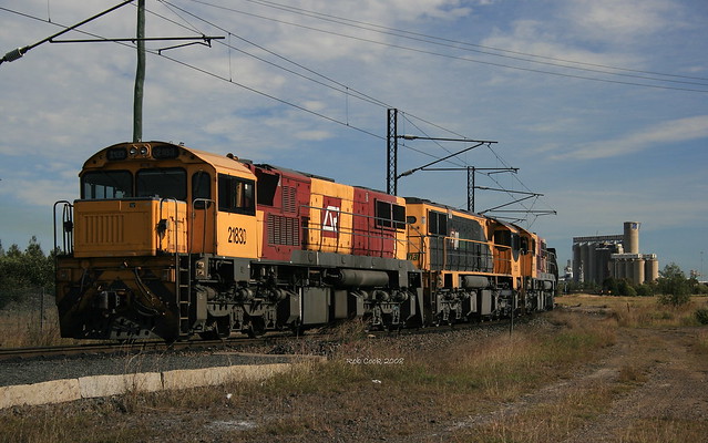 Queensland Rail empty coal train.