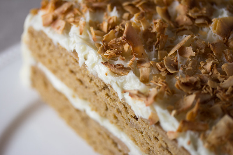 Vegan Toasted Coconut Cake