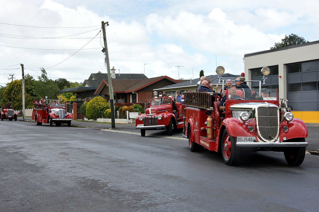 Ford V8 Fire Engines at Pukekohe, NZ | Centennial of Pukekoh… | Flickr