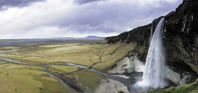 Seljalandsfoss & the coastal plain - Iceland