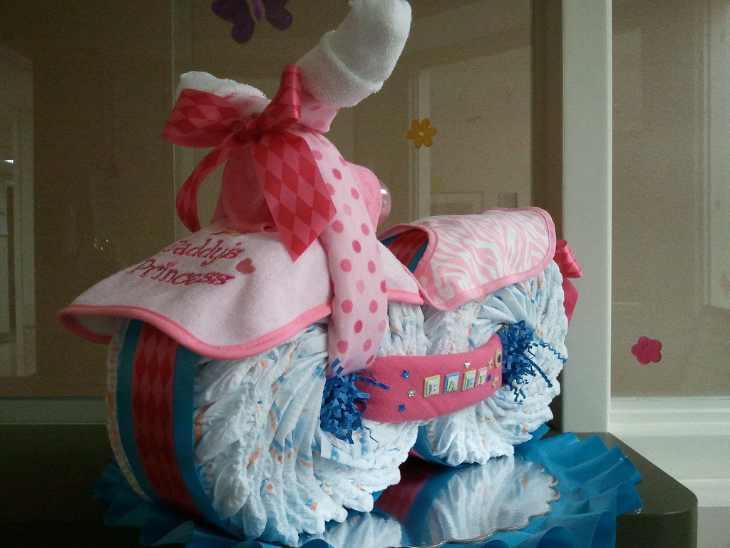Princess Cycle Diaper cake