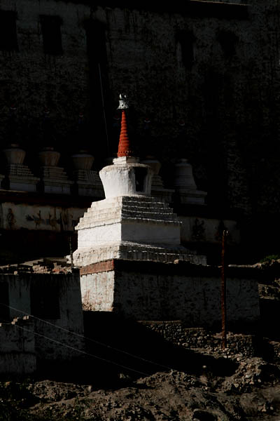 Chorten On the Slopes of Thiksey Gompa