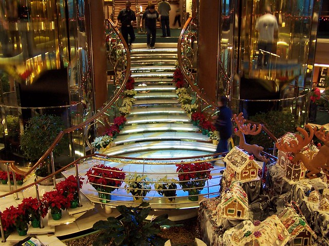 Atrium of Legend of the Seas with Christmas Decorations - a photo on ...