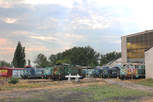Parked locomotives , Warszawa Odolany depot 11.07.2018