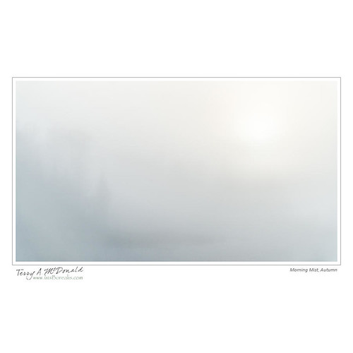 Morning Mist, Autumn by Terry McDonald - www.luxborealis.com, Bark Lake Leadership Centre, Irondale, Ontariomorning autumn lake ontario canada colour nature misty