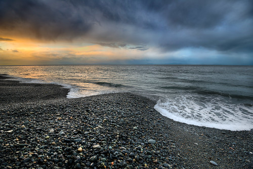 ocean canada storm beach water clouds sunrise landscape rocks britishcolumbia shirley hdr sandcutcreek