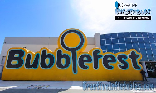 Inflatable Sign for Bubblefest | by CreativeInflatables