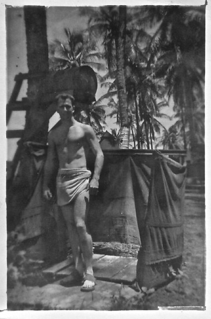 Vintage Photo: 1940s Man In Towel