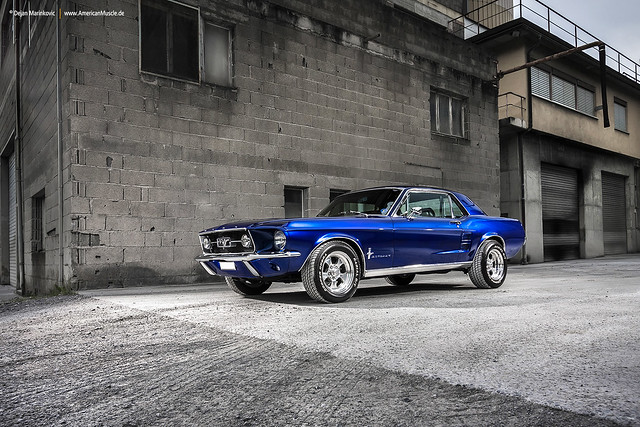 Blue Mustang Coupe