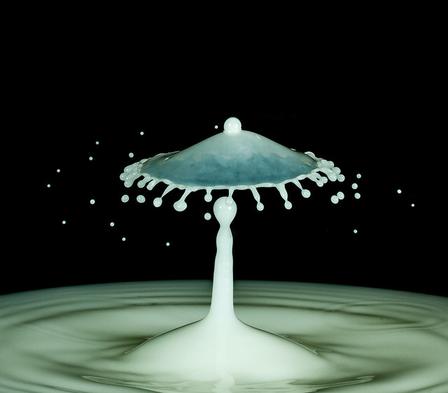 Milk and Water Drop Collision