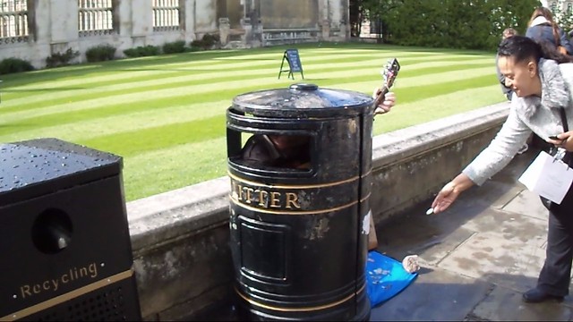 Singing in a Bin at Kings College Cambridge