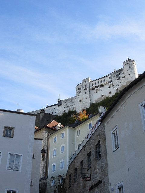 View of the fortress from Kapitelplatz - Salzburg, Austria