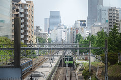 Yamanote Line E231 Series Train and E235 Series Train at the South of Harajuku Station 4