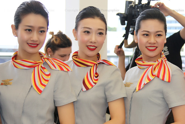 Stewardesses Hainan Airlines
