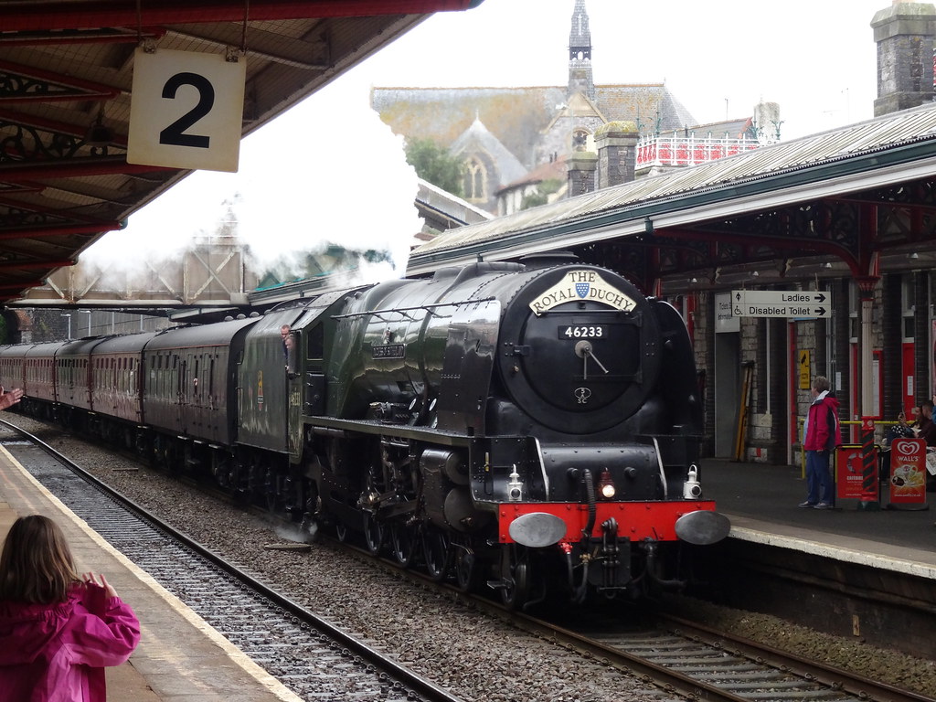 LMS 46233 'Duchess of Sutherland' at Teignmouth