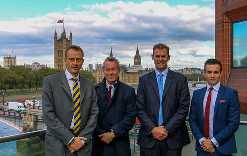 Atalanta representatives (left to right) Paul Mitcham, Simon Church, Rob Magowan and Andy Brice visited the IMO Headquarter
