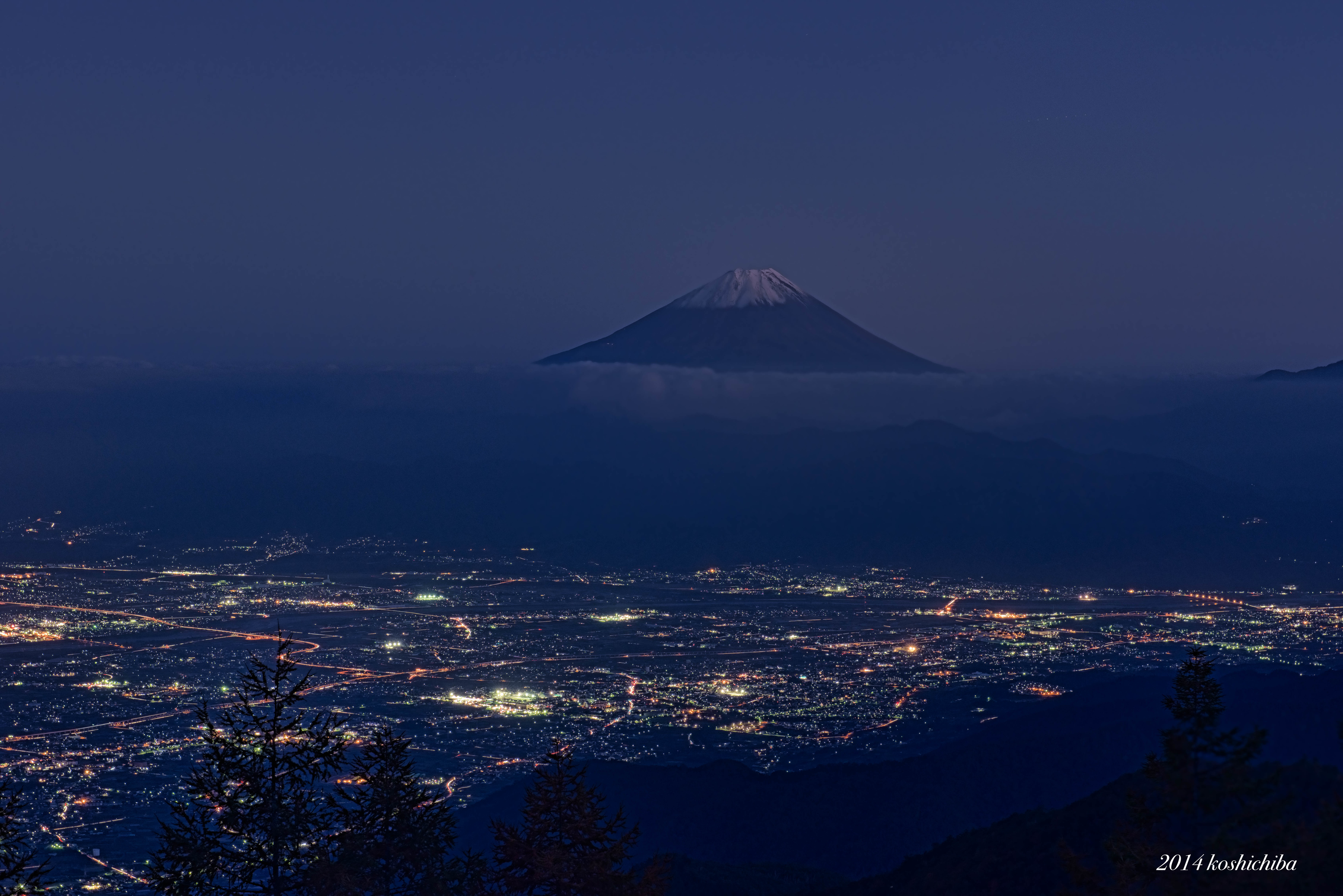 Mt.fuji from Amariyama Twilight
