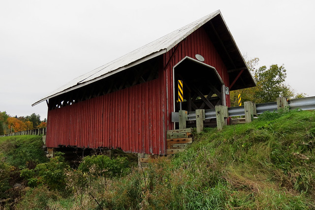 The Guthrie covered bridge in Saint-Armand, Québec