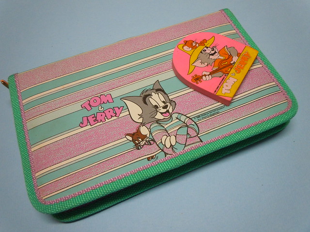 Tom & Jerry complete 1989 Pencil case and Eraser