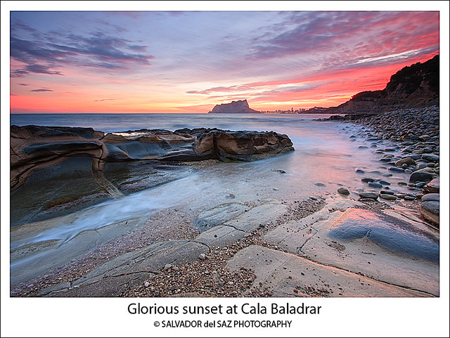 Glorious sunset at Cala Baladrar (unpublished image)