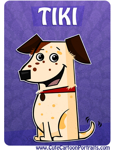 Tiki the Dog Cartoon