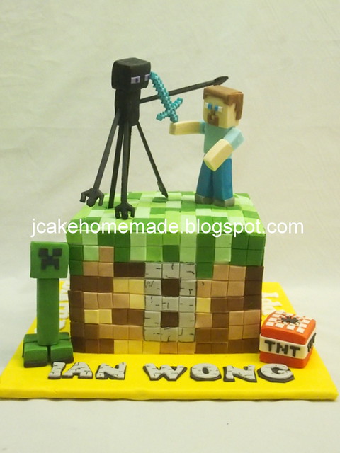 Minecraft  birthday cake 我的世界蛋糕