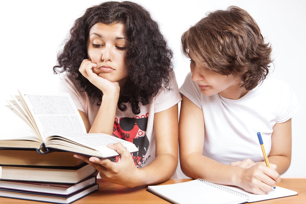 Deux étudiants évaluent des livres