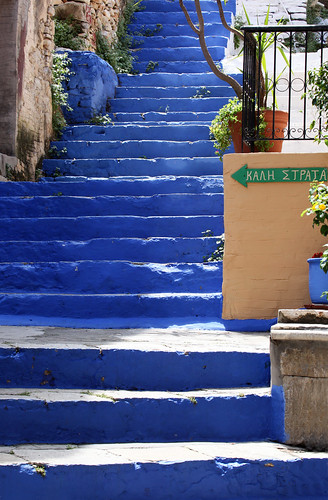 blue geotagged thevillage steps greece symi gialos horio yialos kalistrata symitown geo:lat=3661550754622872 geo:lon=27838588562492305