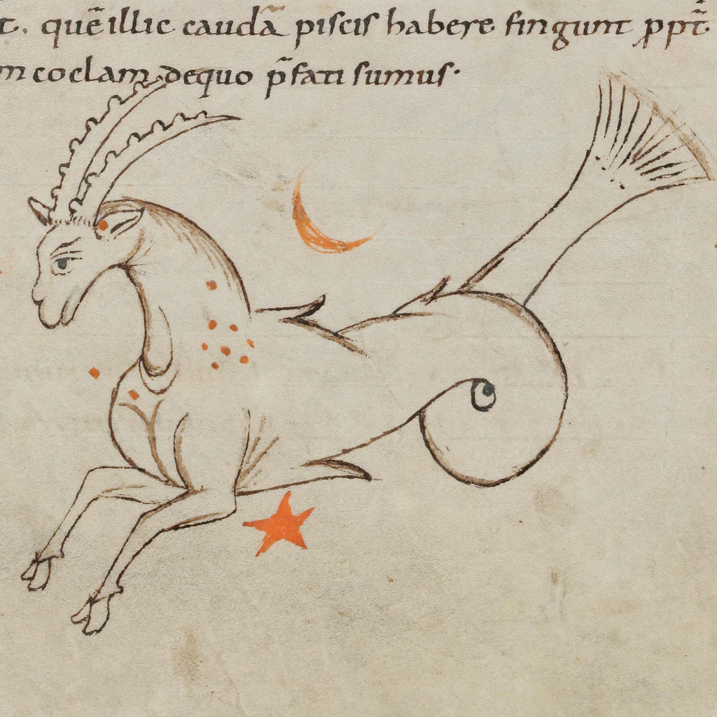Zodiac sign of CAPRICORN in a 9th century manuscript | Flickr