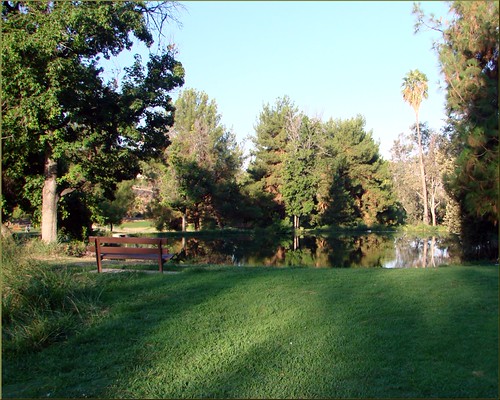 Ford Park, Lower Pond Sunrise, Redlands, CA 8-12e by inkknife_2000 (14 million views), (1 in a multiple picture set)
This bench overlooks the lower pond in Ford Park in Redlands, CA. Can 