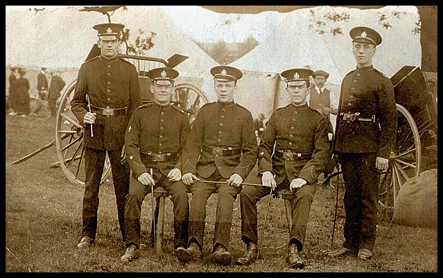 Granddad Second from Left, Welbeck Camp Circa 1913