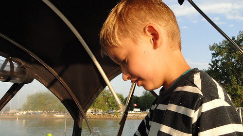 boy ohio sailboat sunrise boat stripes tired boating portclinton
