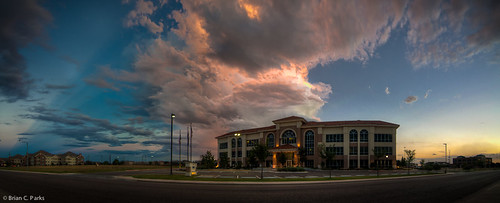 blue sunset storm building clouds contrast nikon tripod panoramic tyler hdr lubbock preparedness d90 tonemapped tonemappedhdr tylertechnologies