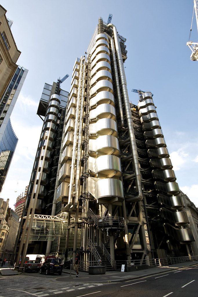 The Lloyds Building designed by architect Richard Rogers