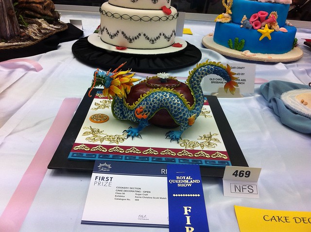 Queensland Cake Decorating competition display at Brisbane's Ekka Exhibition