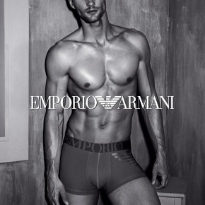 Hot male model Tomas Skoloudik poses again for Emporio Arm…