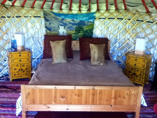 inside the yurt
