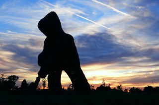 Screveton Statue at Sunset. Aug 2016