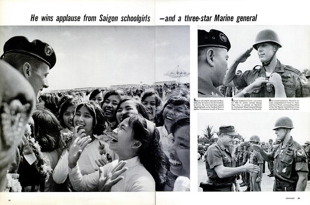 LIFE Magazine - April 8, 1966 (2) - He wins applause from saigon schoolgirls--and a three-star Marine general