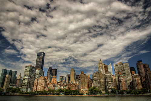 nyc newyorkcity newyork skyline clouds day cloudy manhattan hdr