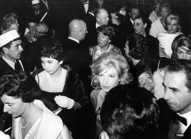 Monica Vitti & Michelangelo Antonioni at the Cannes Film Festival premiere of L'avventura (1960) - 1024
