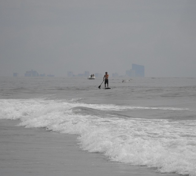 Paddler with Atlantic City