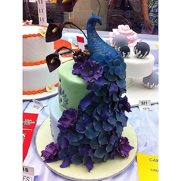 Peacock cake by 